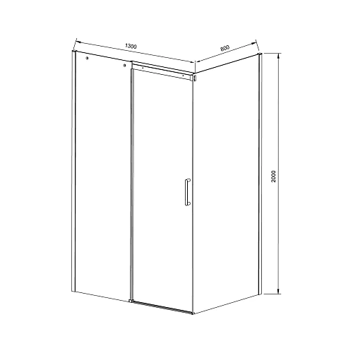 Душевой уголок Vincea Dice VSR-4D8013CLGM, 1300x800, вороненая сталь, стекло прозрачное Душевой уголок Vincea Dice VSR-4D8013CLGM, 1300x800, вороненая сталь, стекло прозрачное