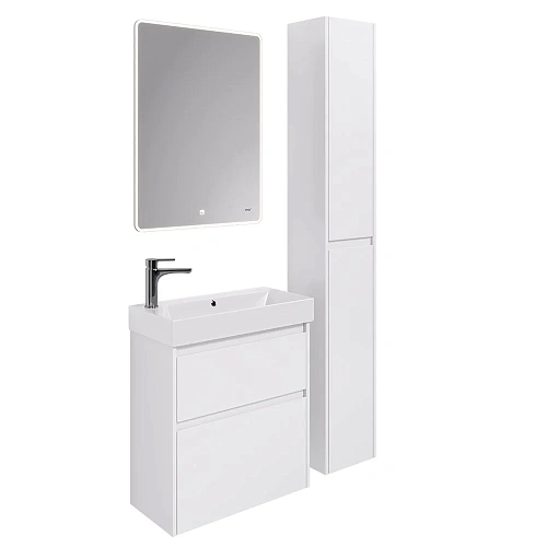 Тумба под раковину DREJA SLIM, 65 см, подвесная/напольная, 2 ящика, белый глянец 99.0401 Тумба под раковину DREJA SLIM, 65 см, подвесная/напольная, 2 ящика, белый глянец 99.0401