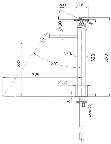 Смеситель для раковины Remer Chrono CH11LXLCFP, черный брашированный хром Смеситель для раковины Remer Chrono CH11LXLCFP, черный брашированный хром