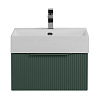 Картинка анонса товара «тумба под раковину cezares premium 55415 plisse verde opaco 700x440 подвесная»