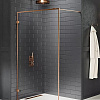 Душевая перегородка NEW TRENDY AVEXA COPPER BRUSHED 110x200 EXK-3800 брашированная медь Душевая перегородка NEW TRENDY AVEXA COPPER BRUSHED 110x200 EXK-3800 брашированная медь