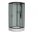 Душевая кабина Frank F409/1 Black черный профиль 90x90 139009 Душевая кабина Frank F409/1 Black черный профиль 90x90 139009
