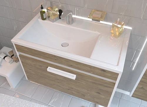 Раковина Эстет Valencia 80 silk ФР-00016486 левая 800х450 накладная Раковина Эстет Valencia 80 silk ФР-00016486 левая 800х450 накладная