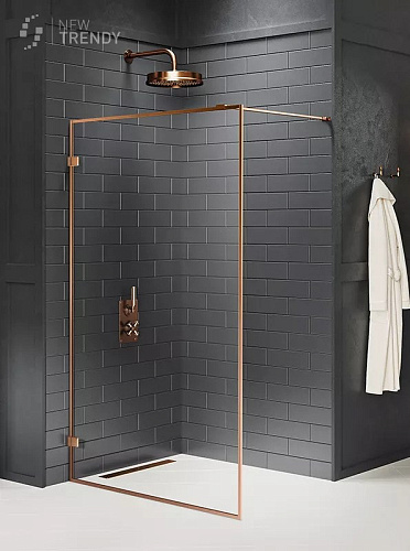 Душевая перегородка NEW TRENDY AVEXA COPPER BRUSHED 110x200 EXK-3800 брашированная медь Душевая перегородка NEW TRENDY AVEXA COPPER BRUSHED 110x200 EXK-3800 брашированная медь