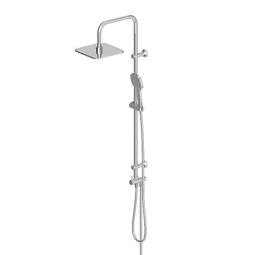 Душевая система Dorff Norma D0712000 с квадратными лейками, хром Душевая система Dorff Norma D0712000 с квадратными лейками, хром