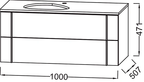 Комплект мебели 100 см Jacob Delafon Nouvelle Vague белый меламин, 2 ящика с доводчиком, с отверстие EB3049-NF+EVI102-00+EB3040-N18 Комплект мебели 100 см Jacob Delafon Nouvelle Vague белый меламин, 2 ящика с доводчиком, с отверстие EB3049-NF+EVI102-00+EB3040-N18