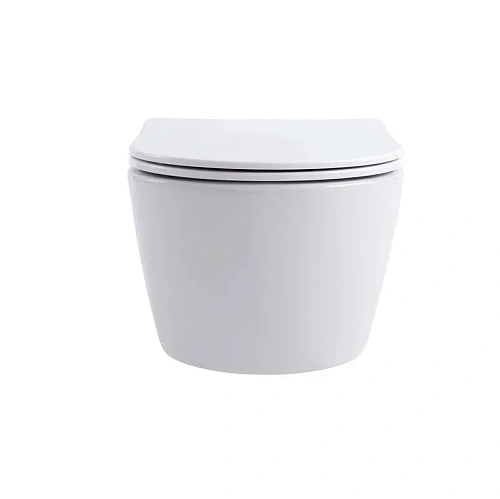 Унитаз подвесной Aquatek ЕВРОПА AQ1106-00 490x360x250 безободковый, тонкое сиденье Soft Close Унитаз подвесной Aquatek ЕВРОПА AQ1106-00 490x360x250 безободковый, тонкое сиденье Soft Close