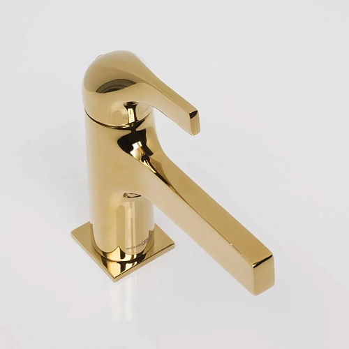 Смеситель для раковины WasserKRAFT Sauer 7103 золото Смеситель для раковины WasserKRAFT Sauer 7103 золото