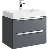 Картинка анонса товара «тумба под раковину aqwella cube 70 cub0107gr подвесная, серая матовая»
