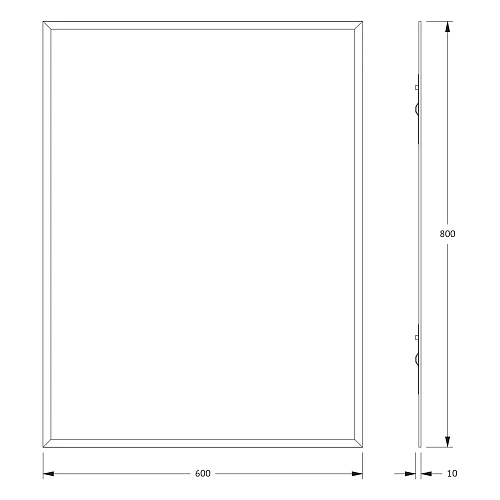 Зеркало Evoform Comfort BY 0919 60 х 80 см с фацетом 15 мм Зеркало Evoform Comfort BY 0919 60 х 80 см с фацетом 15 мм