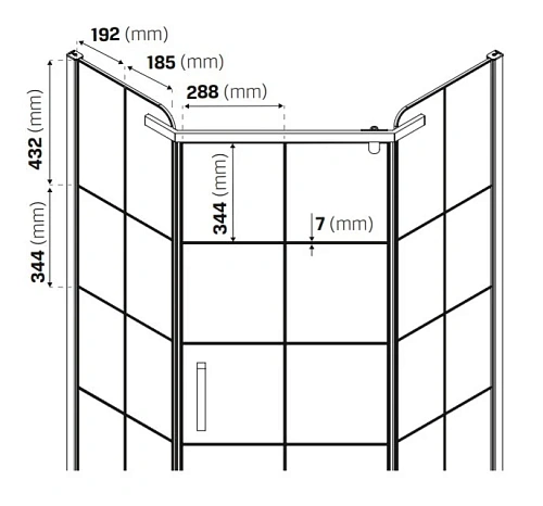 Душевой уголок NEW TRENDY NEW KOMFORT BLACK 90x90x190 K-0584 (черный) Душевой уголок NEW TRENDY NEW KOMFORT BLACK 90x90x190 K-0584 (черный)