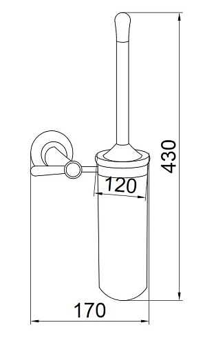 Ершик для унитаза Boheme Puro (стекло) 10711 Ершик для унитаза Boheme Puro (стекло) 10711