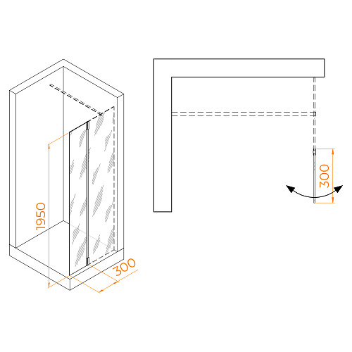 Боковая стенка RGW Z-070Gb 300 мм 352207003-16 золото Боковая стенка RGW Z-070Gb 300 мм 352207003-16 золото