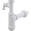 Картинка анонса товара «сифон для раковины alcaplast a43p ø40 с подводкой и накидной гайкой 5/4»