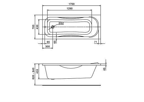 Акриловая ванна Santek Тенерифе 170х70 прямоугольная белая 1WH302207 1.WH30.2.207 Акриловая ванна Santek Тенерифе 170х70 прямоугольная белая 1WH302207 1.WH30.2.207