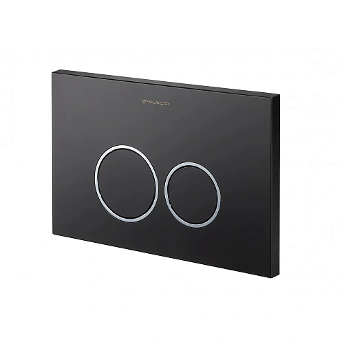 Клавиша смыва Milacio Standart MCU.204 две кнопки, механическая, черный/кольца хром R-style Клавиша смыва Milacio Standart MCU.204 две кнопки, механическая, черный/кольца хром R-style