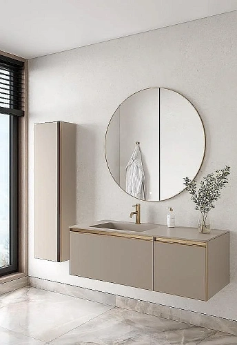 Тумба под раковину Armadi Art QUATRO 2 140см (100+40) DAPHNE профиль MATT GOLD 790-M2-140-D-MG Тумба под раковину Armadi Art QUATRO 2 140см (100+40) DAPHNE профиль MATT GOLD 790-M2-140-D-MG