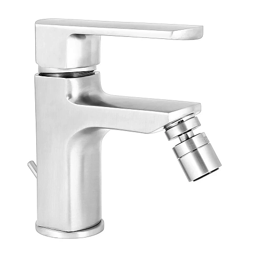 Смеситель для биде Paini Ovo 86PA306 с донным клапаном 1”1/4, сталь PVD Смеситель для биде Paini Ovo 86PA306 с донным клапаном 1”1/4, сталь PVD