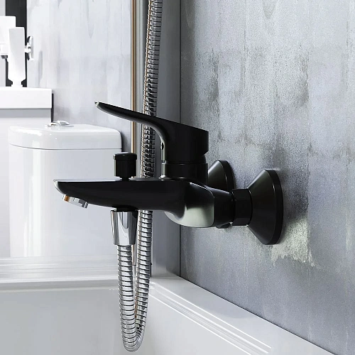 Смеситель для ванны Damixa Jupiter 771000301 черный Смеситель для ванны Damixa Jupiter 771000301 черный