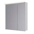 Зеркальный шкаф Lemark ZENON 70х80 см с козырьком-подсветкой, с розеткой, белый LM70ZS-Z Зеркальный шкаф Lemark ZENON 70х80 см с козырьком-подсветкой, с розеткой, белый LM70ZS-Z