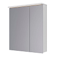 Зеркальный шкаф Lemark ZENON 70х80 см с козырьком-подсветкой, с розеткой, белый LM70ZS-Z Зеркальный шкаф Lemark ZENON 70х80 см с козырьком-подсветкой, с розеткой, белый LM70ZS-Z