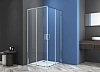 Душевая дверь CeramaLux CL902-100 раздвижная, хром