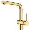 Смеситель для кухни Raglo R86.49.03 с выдвижным изливом, золотой сатин Смеситель для кухни Raglo R86.49.03 с выдвижным изливом, золотой сатин