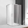 Картинка анонса товара «душевой уголок cezares molveno-ah-21-100+30-p-cr 130x100см стекло рифленое, профиль хром»