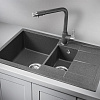 Кухонная мойка Granula 7802, ГРАФИТ (ЧЁРНО-СЕРЫЙ), кварц 775х495 Кухонная мойка Granula 7802, ГРАФИТ (ЧЁРНО-СЕРЫЙ), кварц 775х495