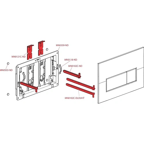 Клавиша смыва Alcaplast M676 для скрытых систем инсталляции, белый/матовый Клавиша смыва Alcaplast M676 для скрытых систем инсталляции, белый/матовый