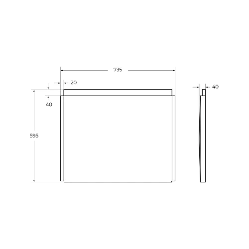 Экран для ванны торцевой CEZARES EMP-F-75-SP-W37 735x595 белый Экран для ванны торцевой CEZARES EMP-F-75-SP-W37 735x595 белый