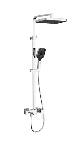 Душевая система Vincea Cube VSFS-4C12CH с изливом, хром Душевая система Vincea Cube VSFS-4C12CH с изливом, хром