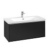 Картинка анонса товара «тумба под раковину villeroy &amp; boch subway 3.0 volcano black / volcano black c56900vl»