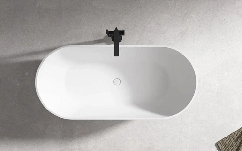 Ванна отдельностоящая ABBER AB9241MW 172x79 универсальная, белая матовая, акриловая Ванна отдельностоящая ABBER AB9241MW 172x79 универсальная, белая матовая, акриловая