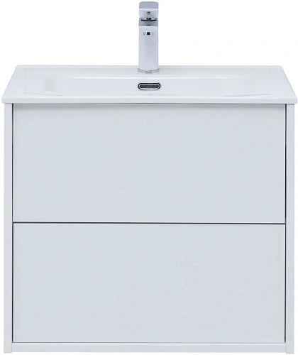 Тумба под раковину Aquanet Lino 60 (Flat) белый глянец 00287540 Тумба под раковину Aquanet Lino 60 (Flat) белый глянец 00287540