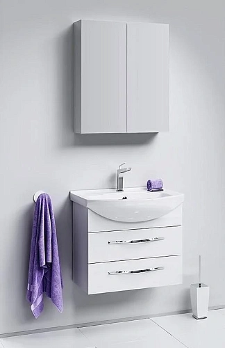 Зеркальный шкаф Aqwella MC 60 MC.04.06 белый, 600х700х15 мм Зеркальный шкаф Aqwella MC 60 MC.04.06 белый, 600х700х15 мм