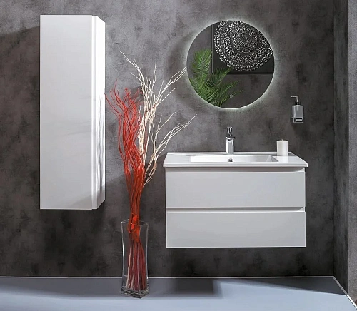 Тумба под раковину Boheme CAPOLDA 85 белая + ручка белая 849-085-W Тумба под раковину Boheme CAPOLDA 85 белая + ручка белая 849-085-W