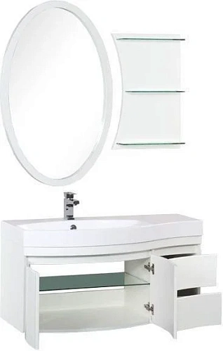 Комплект мебели Aquanet Опера 115 L белый (2 дверцы 2 ящика) 00169414 Комплект мебели Aquanet Опера 115 L белый (2 дверцы 2 ящика) 00169414