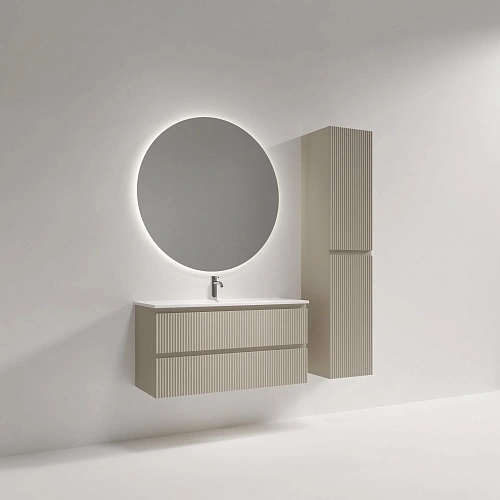 Тумба под раковину SANCOS Snob SNR100/39CE R 995х390х500 Beige Soft подвесная Тумба под раковину SANCOS Snob SNR100/39CE R 995х390х500 Beige Soft подвесная