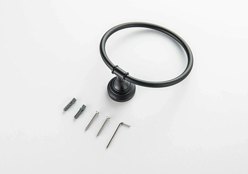 Полотенцедержатель Aquatek КЛАССИК AQ4512MB черный матовый Полотенцедержатель Aquatek КЛАССИК AQ4512MB черный матовый