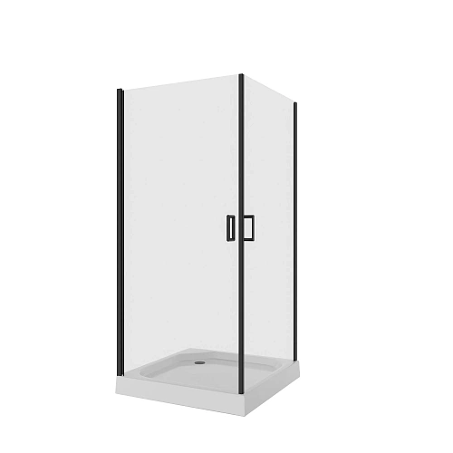 Душевой уголок Niagara Nova NG-6803-08 BLACK (90x90x195) квадратная, двери распашные, 68030811BLACK Душевой уголок Niagara Nova NG-6803-08 BLACK (90x90x195) квадратная, двери распашные, 68030811BLACK