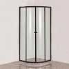 Душевой уголок DIWO Смоленск SM01-100TB/G 100х100, профиль черный 555824 Душевой уголок DIWO Смоленск SM01-100TB/G 100х100, профиль черный 555824