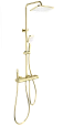 Душевая система Wonzon & Woghand с термостатом, брашированное золото (WW-B4129-BG) Душевая система Wonzon & Woghand с термостатом, брашированное золото (WW-B4129-BG)