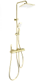 Душевая система Wonzon & Woghand с термостатом, брашированное золото (WW-B4129-BG) Душевая система Wonzon & Woghand с термостатом, брашированное золото (WW-B4129-BG)