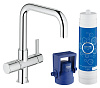 Смеситель для кухни Grohe Blue Pure с функцией фильтрации, хром (31299001)