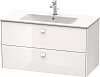 Картинка анонса товара «тумба под раковину duravit brioso br410302222 подвесная 102 см белый матовый»