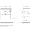 Тумба под раковину BelBagno UNO-600-2C-SO-BO подвесная, Bianco Opaco, 600x455x608 Тумба под раковину BelBagno UNO-600-2C-SO-BO подвесная, Bianco Opaco, 600x455x608
