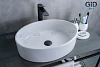 Раковина Gid N9012 51106 накладная белая 50x36x14