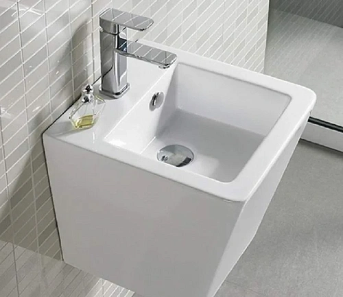 Раковина CeramaLux 500V подвесная, белый Раковина CeramaLux 500V подвесная, белый