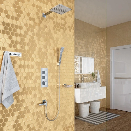 Душевая система Timo Tetra-thermo SX-0199/00SM встраиваемая с термостатом хром Душевая система Timo Tetra-thermo SX-0199/00SM встраиваемая с термостатом хром